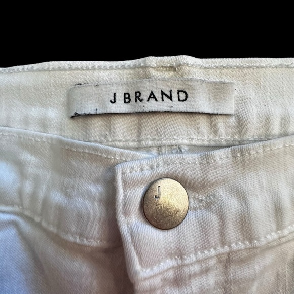 J BRAND MARIA HIGH-RISE WHITE SKINNY JEANS COMFORT STRETCH, ZIPPER FLY. SIZE 29. - Picture 3 of 10